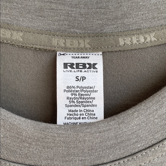 RBX Olive Performance Crew Sweatshirt S NWT - Picture 2 of 3